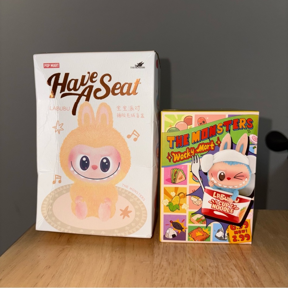 Have a Seat Labubu Blind Box & The Mosnters Wacky Mart Labubu Blind Box